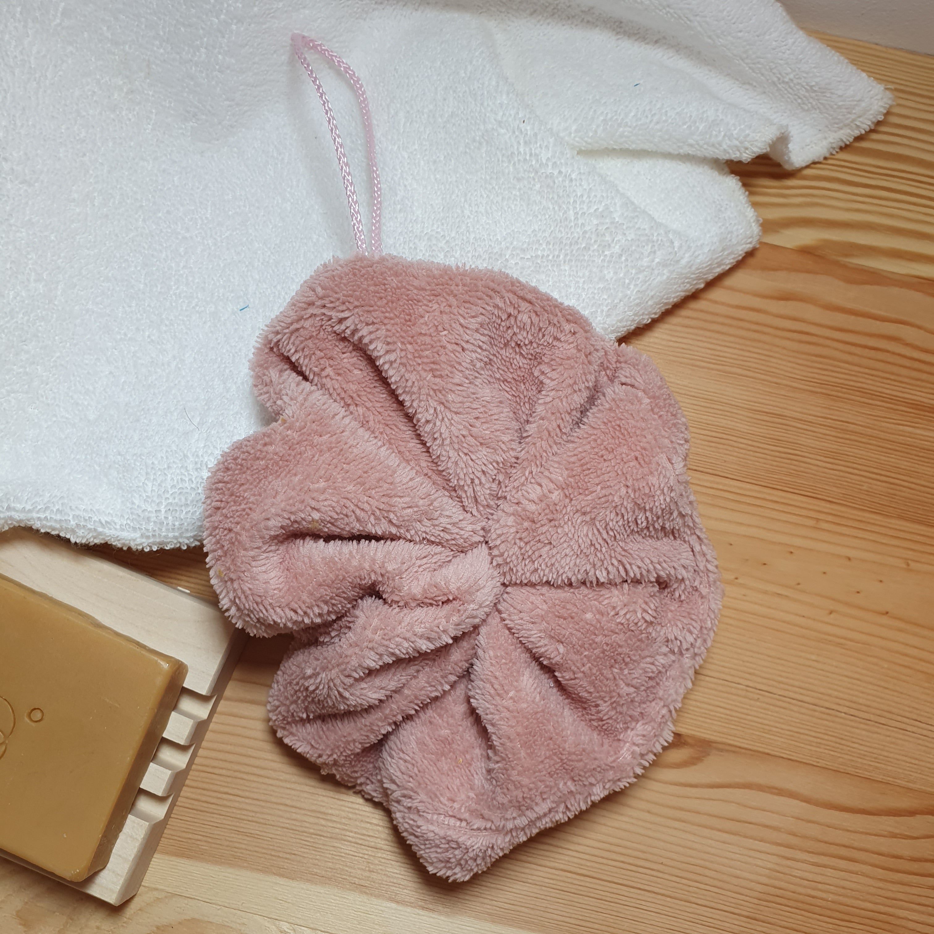 Fleur de douche en microfibre de bambou - Un grand marché